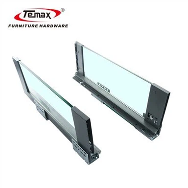 Soft Close metallboks med glass